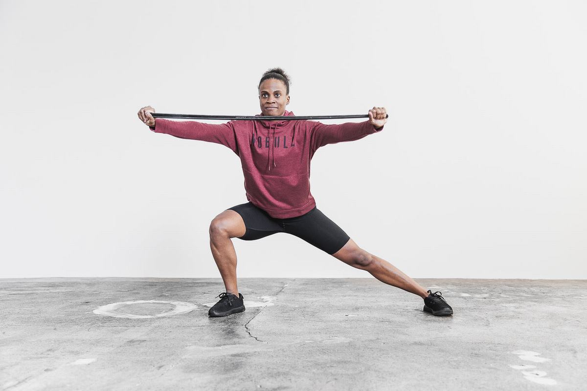 Sweat À Capuche Nobull Femme Rouge Foncé | ZI2308674