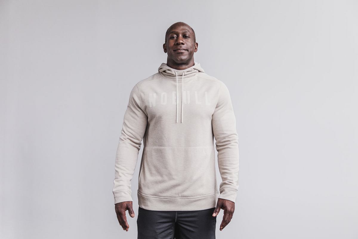 Sweat À Capuche Nobull Homme Beige | KN9835710