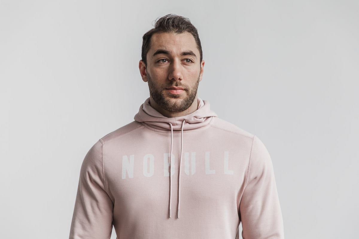 Sweat À Capuche Nobull Homme Grise Clair | KJ5320148