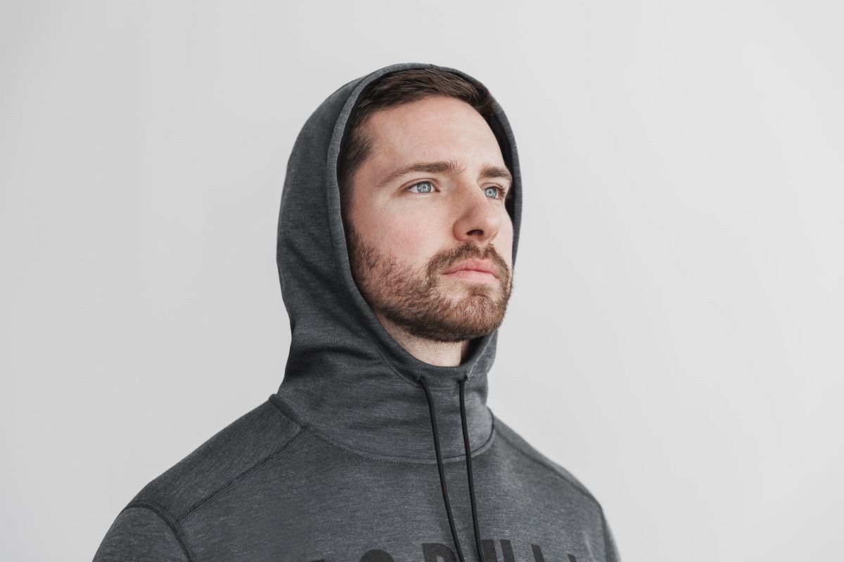Sweat À Capuche Nobull Homme Noir | NK3904625