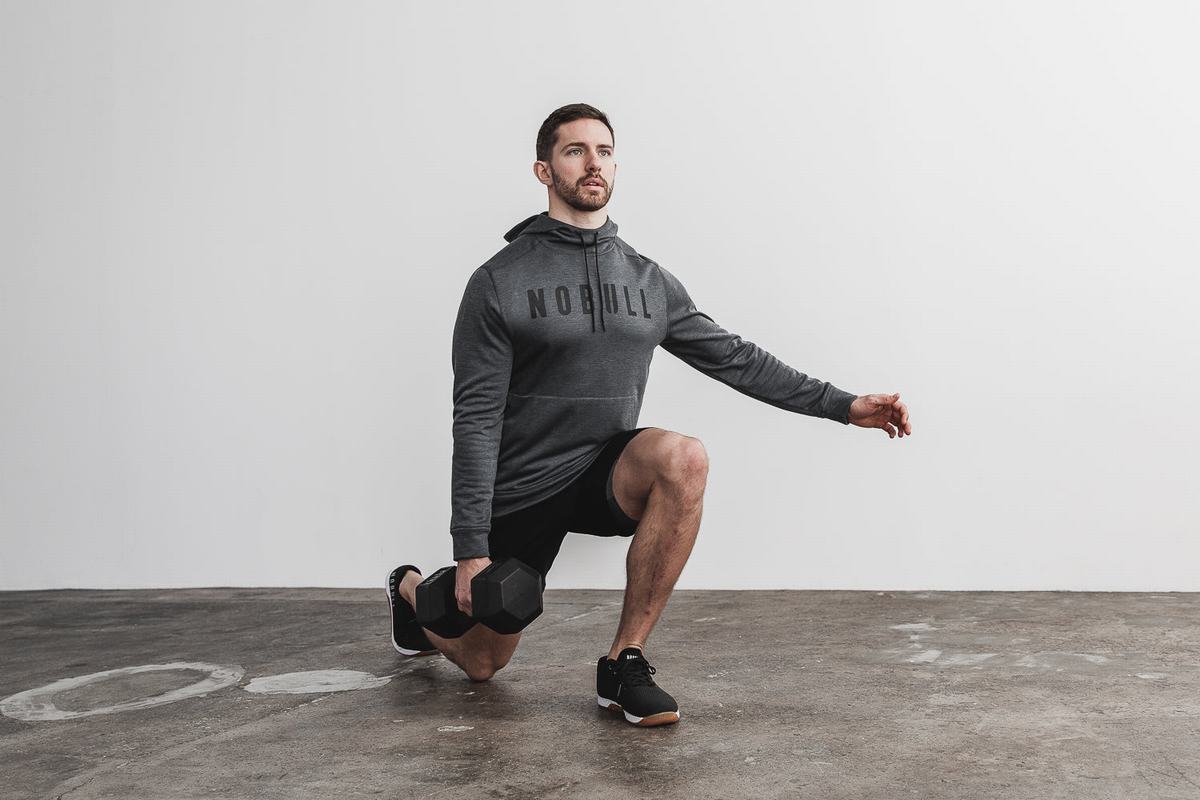 Sweat À Capuche Nobull Homme Noir | NK3904625