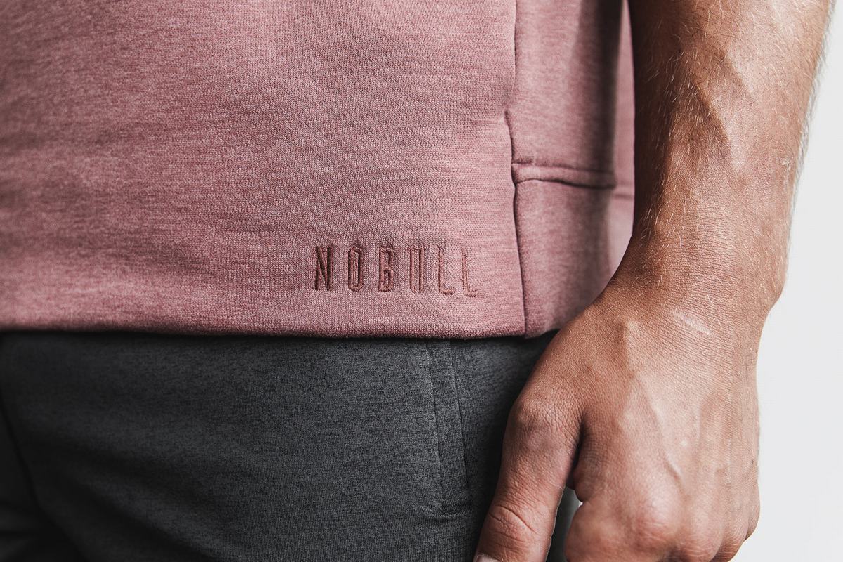 Sweat À Capuche Nobull Microplush Sans Manches Homme Rouge | DC6531294