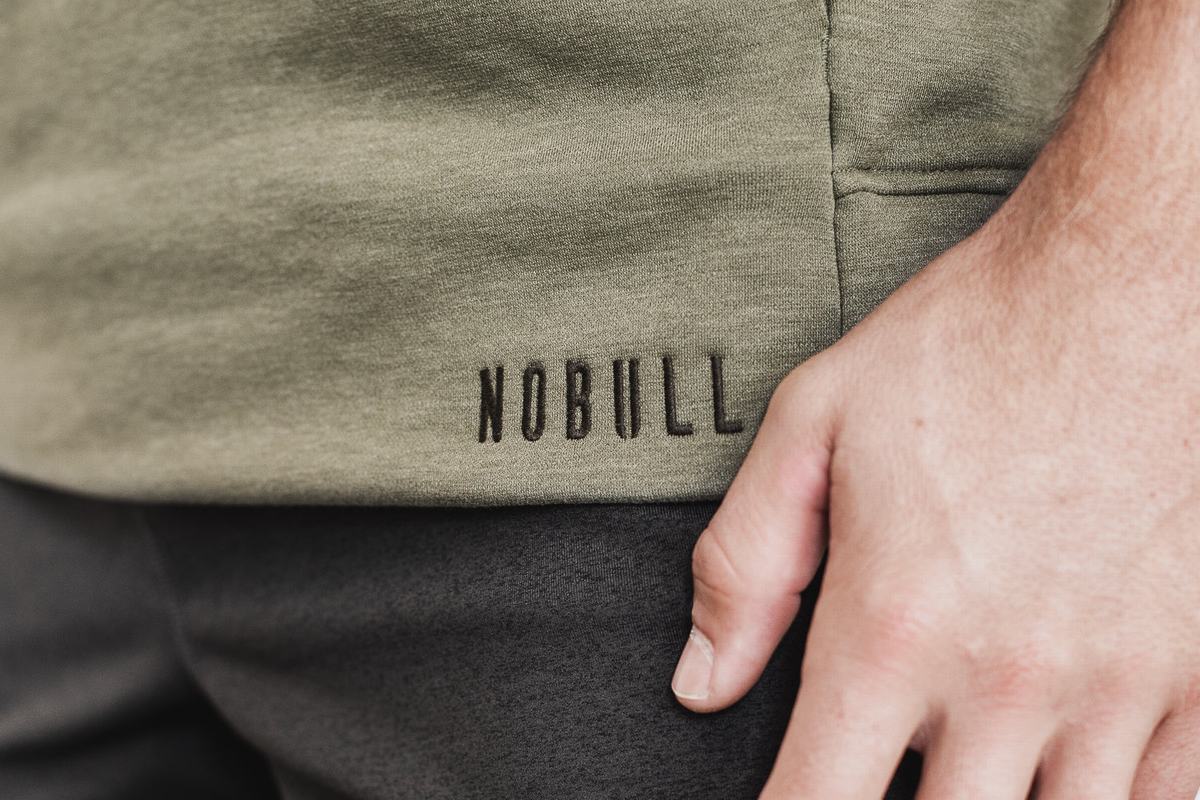Sweat À Capuche Nobull Microplush Sans Manches Homme Vert | DX2509618