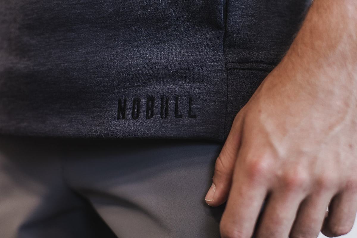 Sweat À Capuche Nobull Microplush Sans Manches Homme Grise Foncé | OM9547301