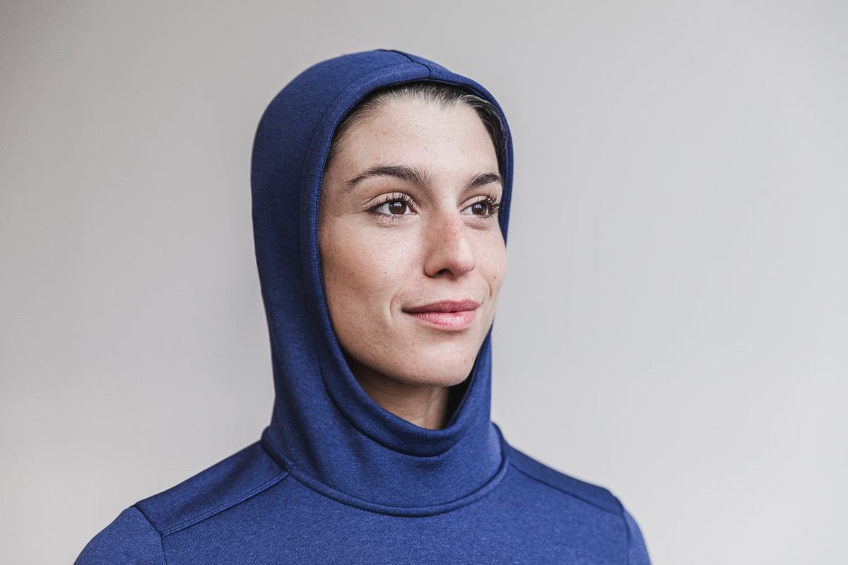 Sweat À Capuche Nobull Performance Femme Bleu Marine | JU1702653