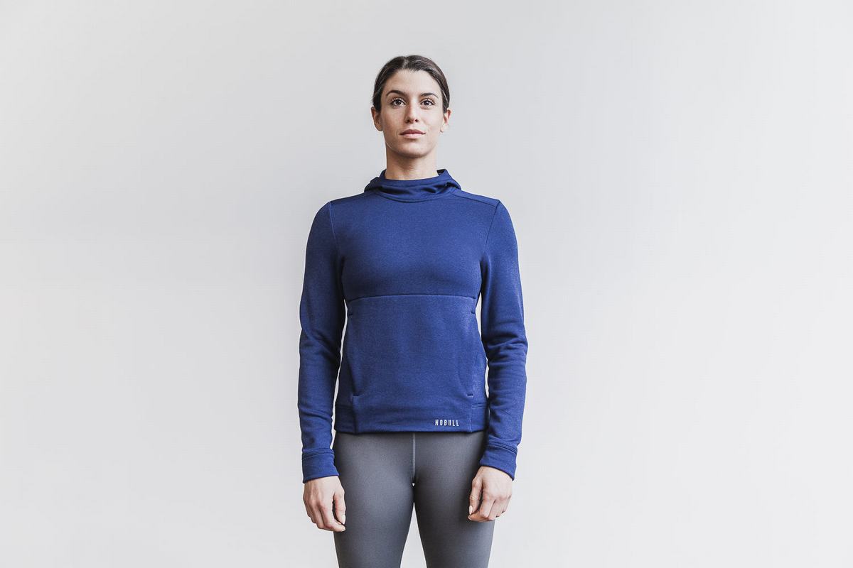 Sweat À Capuche Nobull Performance Femme Bleu Marine | JU1702653