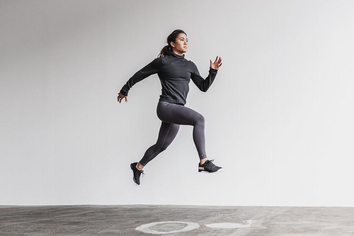 Sweat À Capuche Nobull Performance Femme Grise Foncé | VR5360192