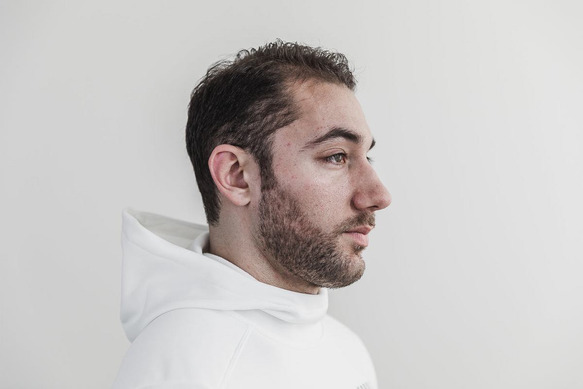 Sweat À Capuche Nobull Performance Homme Blanche | LV5903427
