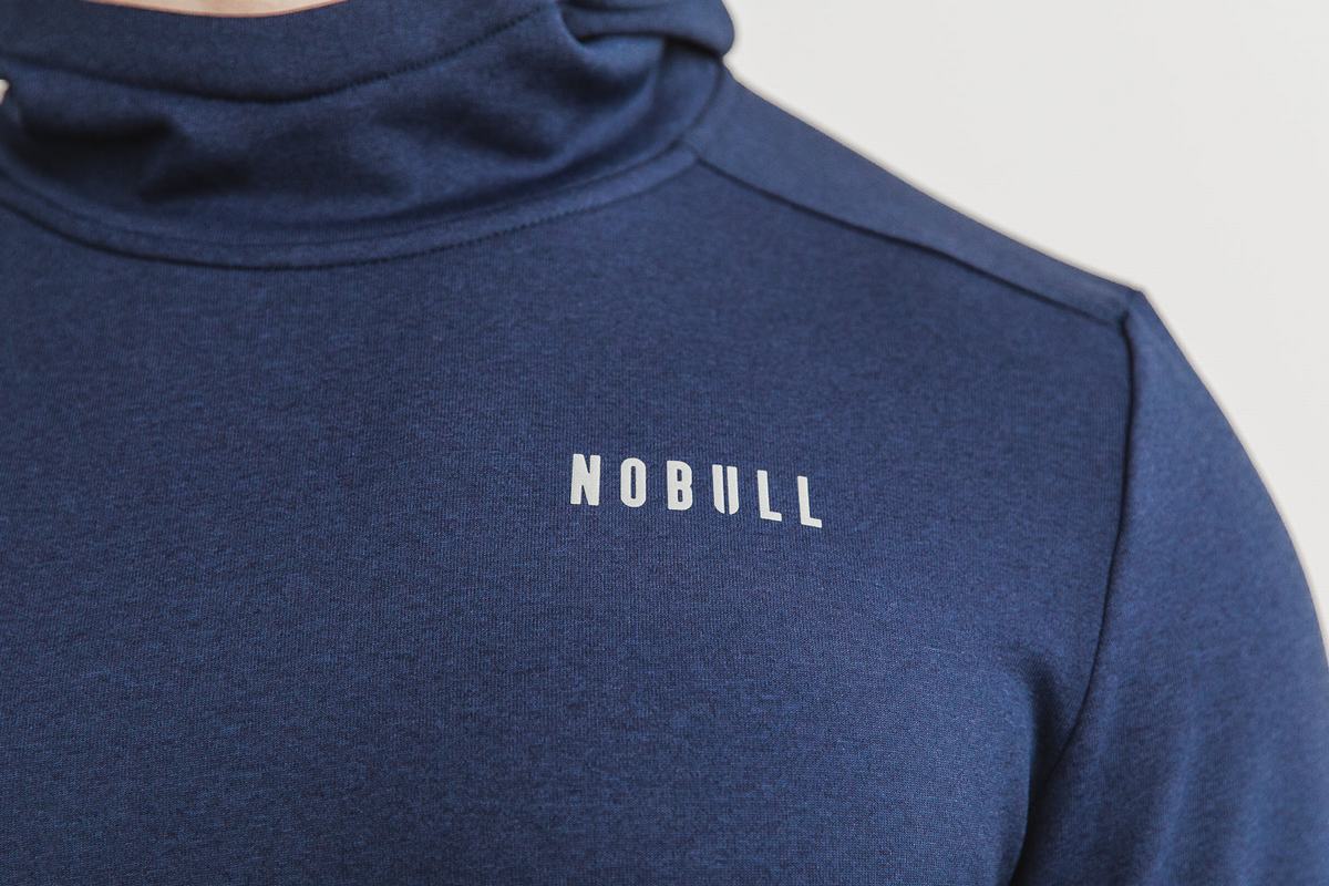 Sweat À Capuche Nobull Performance Homme Bleu Marine | VY8405937