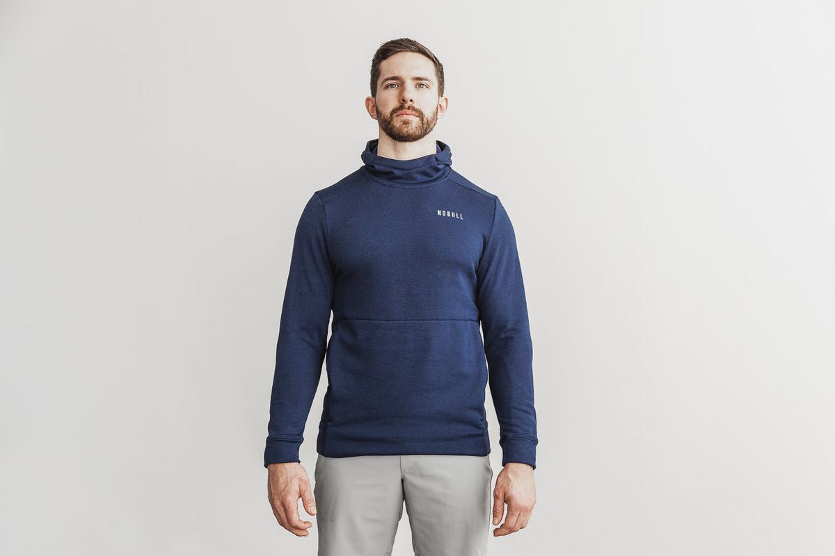 Sweat À Capuche Nobull Performance Homme Bleu Marine | VY8405937