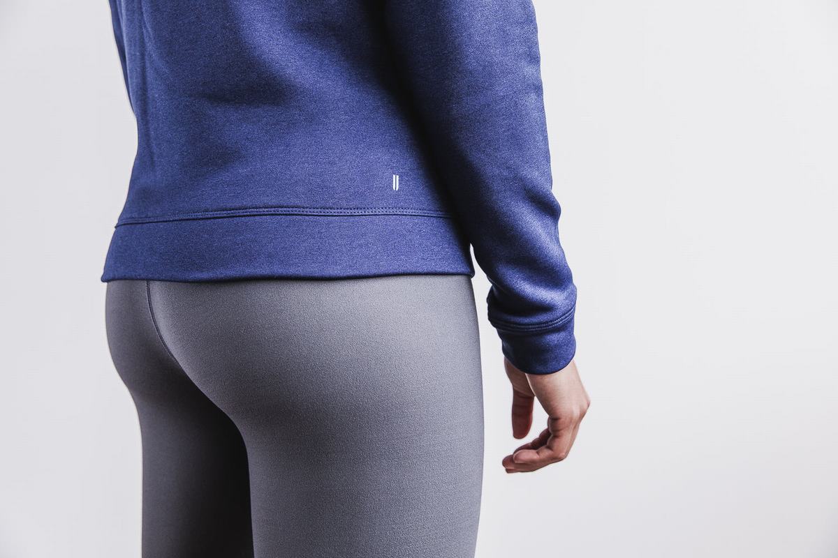 Sweat À Capuche Nobull Performance Zip-up Femme Bleu Marine | BP7496012
