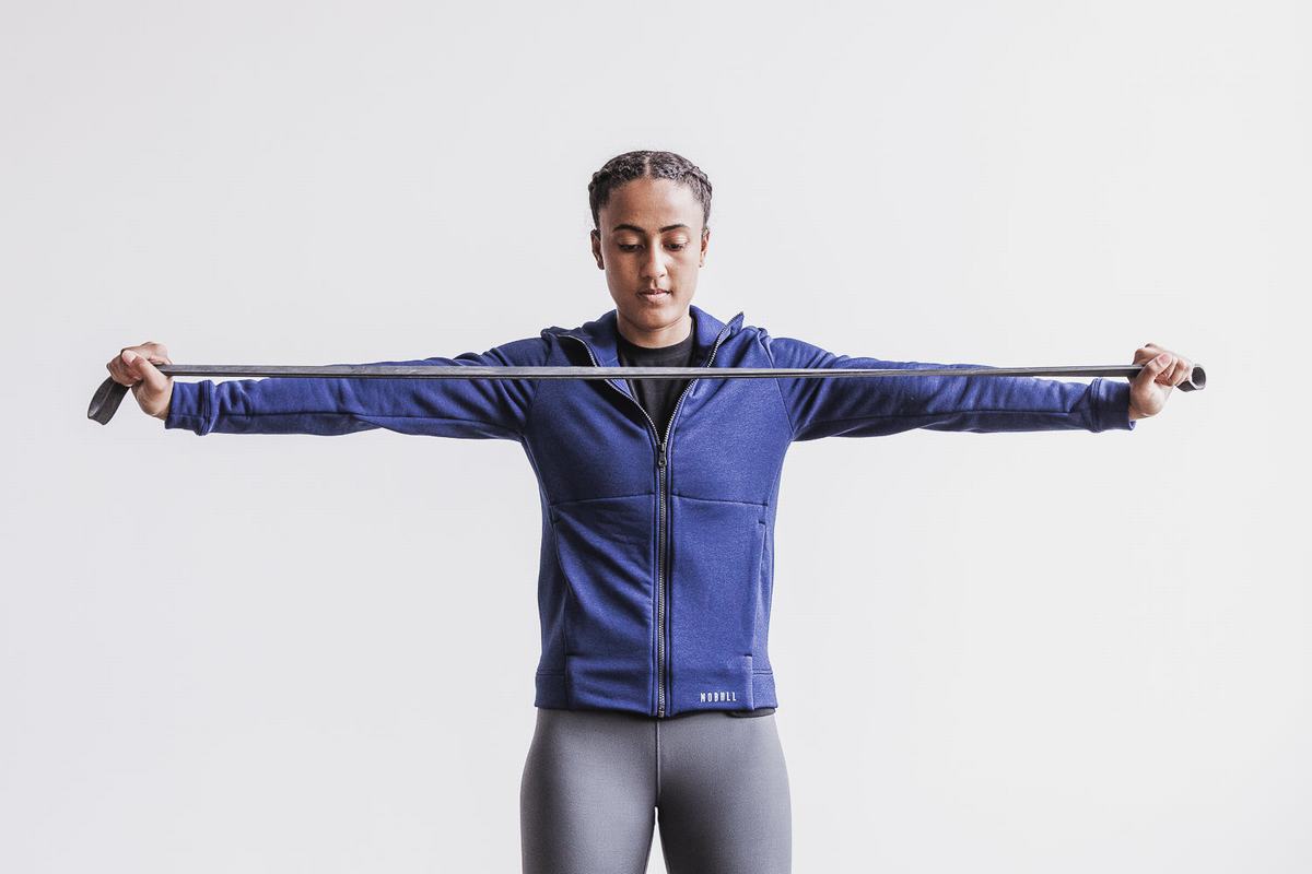 Sweat À Capuche Nobull Performance Zip-up Femme Bleu Marine | BP7496012