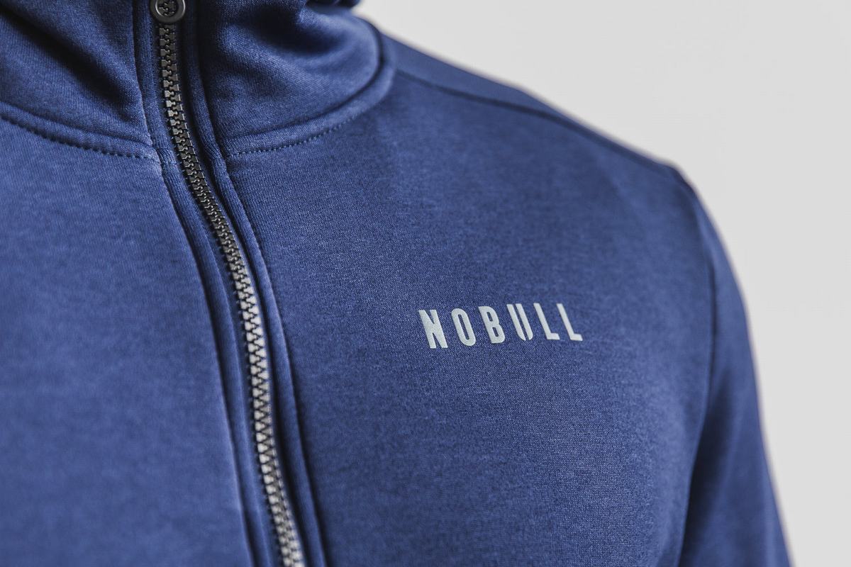 Sweat À Capuche Nobull Performance Zip-up Homme Bleu Marine | DM8067459