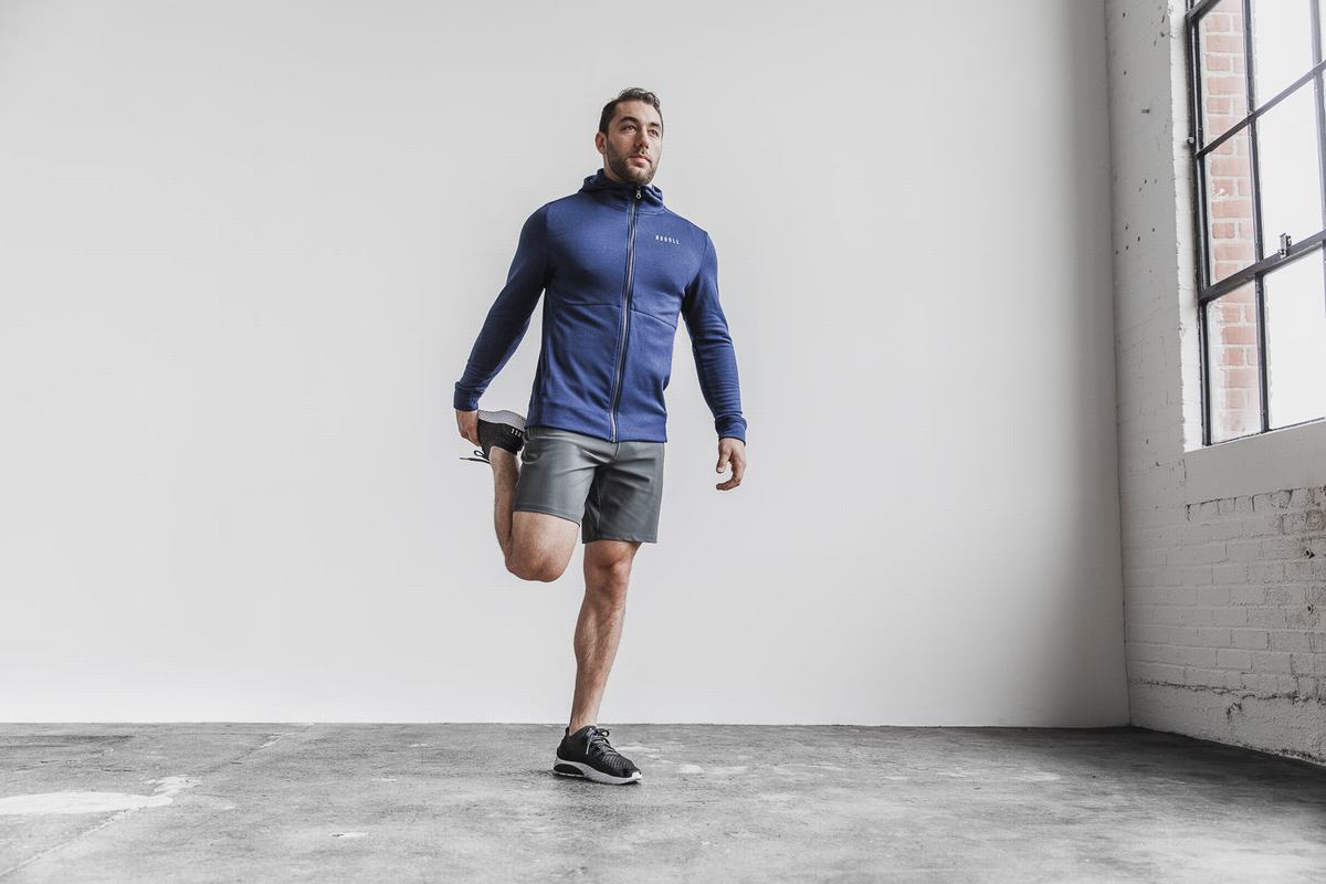 Sweat À Capuche Nobull Performance Zip-up Homme Bleu Marine | DM8067459