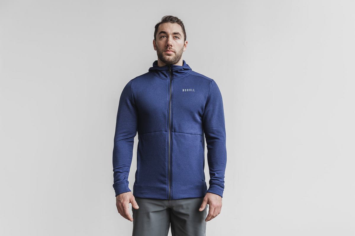 Sweat À Capuche Nobull Performance Zip-up Homme Bleu Marine | DM8067459