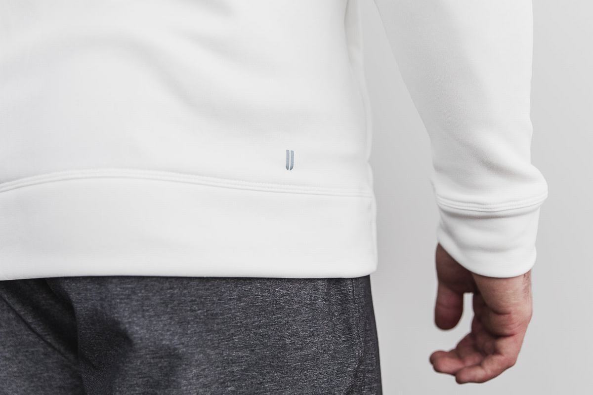 Sweat À Capuche Nobull Performance Zip-up Homme Blanche | KY3841520