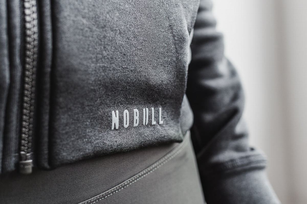 Sweat À Capuche Nobull Performance Zip-up Femme Rouge Foncé | TQ5684790