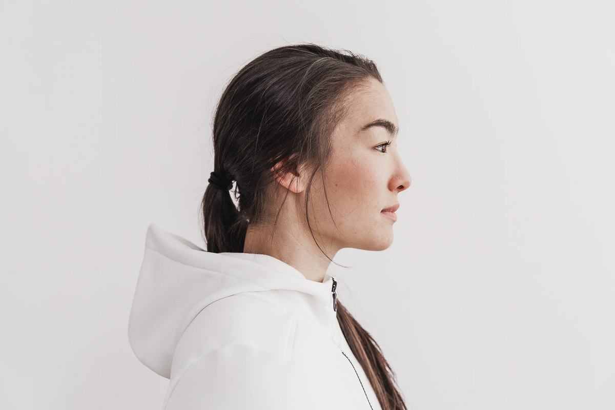 Sweat À Capuche Nobull Performance Zip-up Femme Cafe | WO4092765