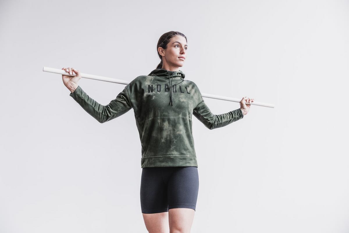 Sweat À Capuche Nobull Tie-Dye Femme Vert | KU5480123