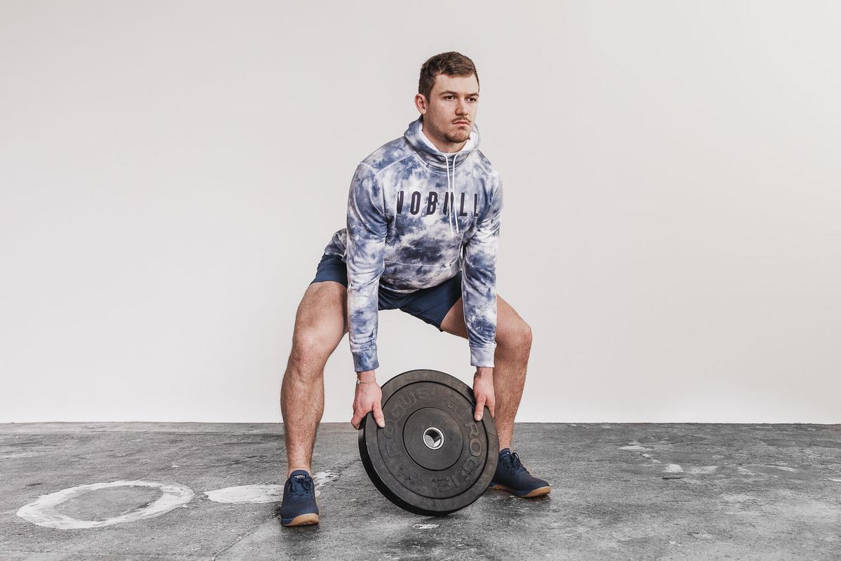 Sweat À Capuche Nobull Tie-Dye Homme Blanche | QK1584926