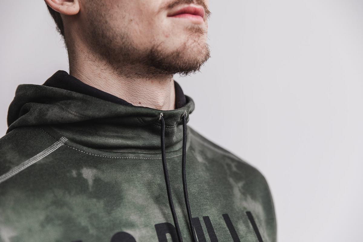 Sweat À Capuche Nobull Tie-Dye Homme Vert | SE5046183