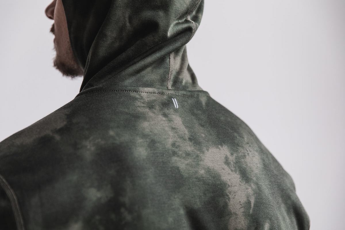 Sweat À Capuche Nobull Tie-Dye Homme Vert | SE5046183