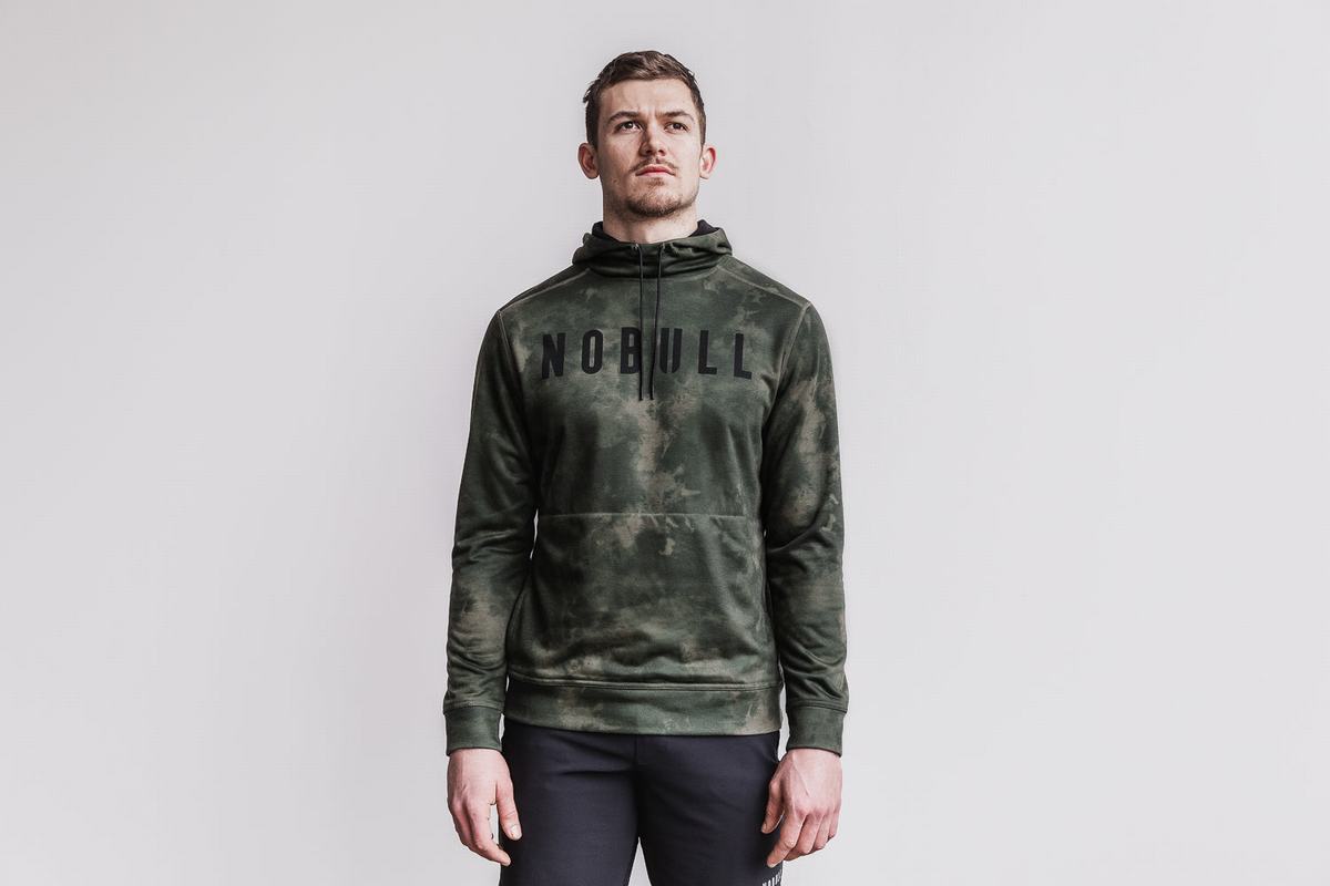 Sweat À Capuche Nobull Tie-Dye Homme Vert | SE5046183