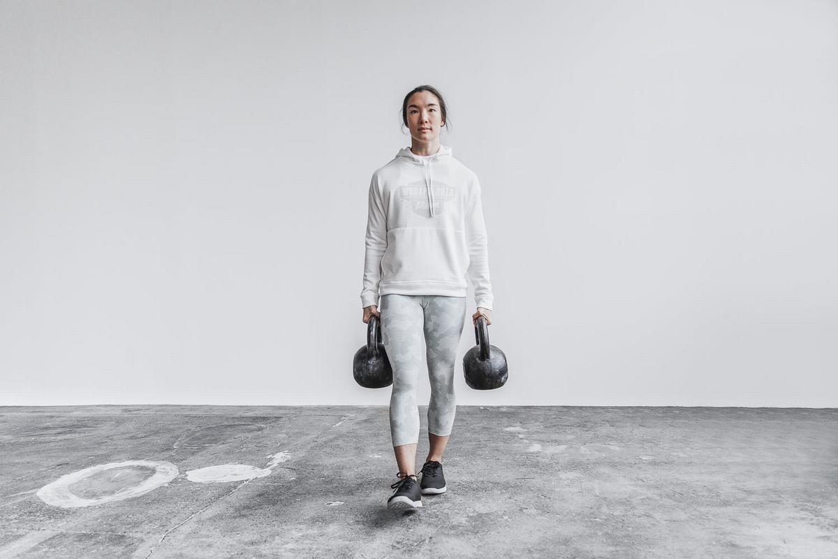 Sweat À Capuche Nobull Wodapalooza Femme Blanche | FO4965721