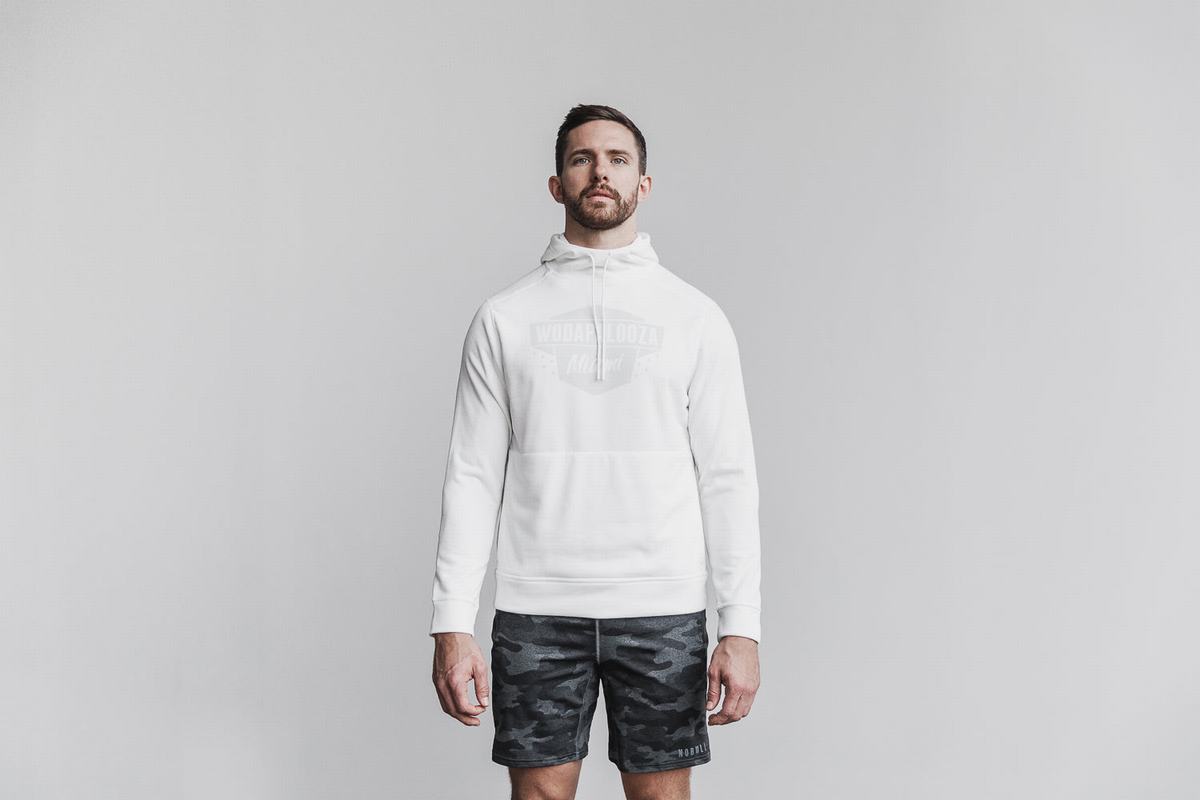 Sweat À Capuche Nobull Wodapalooza Homme Blanche | MS6582307