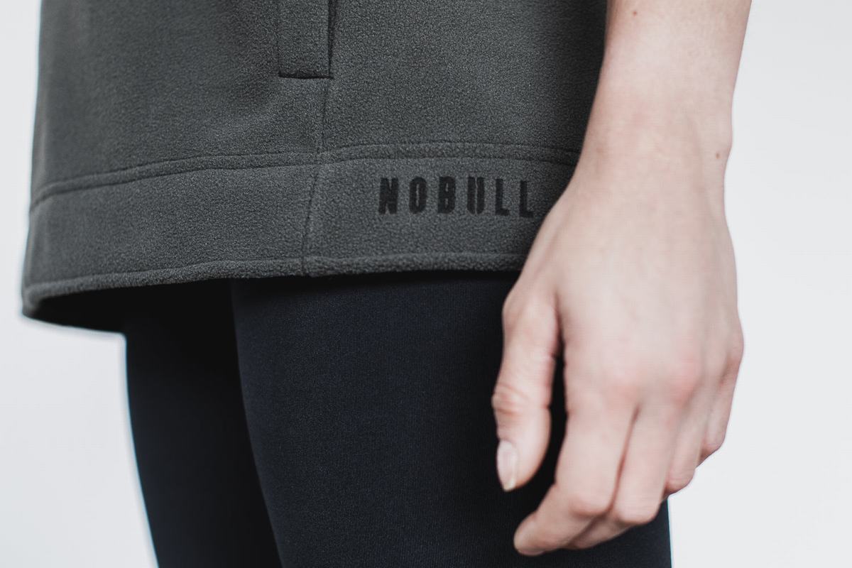 Sweatshirt Nobull Arctic Sans Manches Cowl Femme Grise Foncé | AT5713429