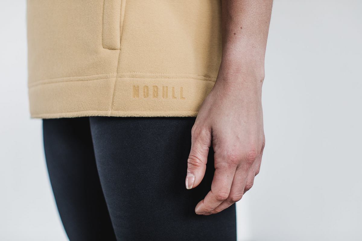 Sweatshirt Nobull Arctic Sans Manches Cowl Femme Beige | GI0521863