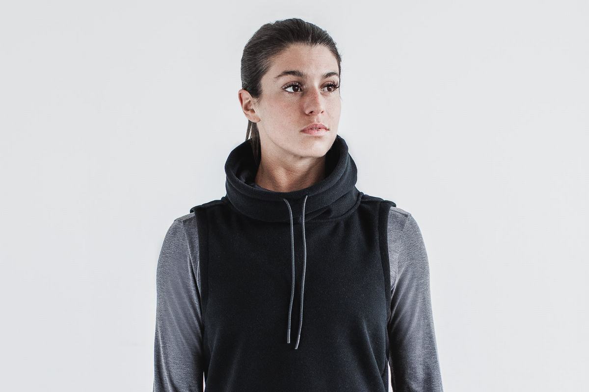 Sweatshirt Nobull Arctic Sans Manches Cowl Femme Noir | VK4293517