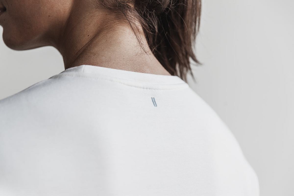 Sweatshirt Nobull Crew Femme Blanche | SQ1302897