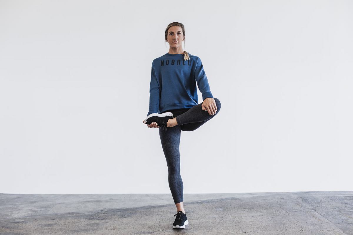 Sweatshirt Nobull Crew Femme Bleu Marine | WM4091783