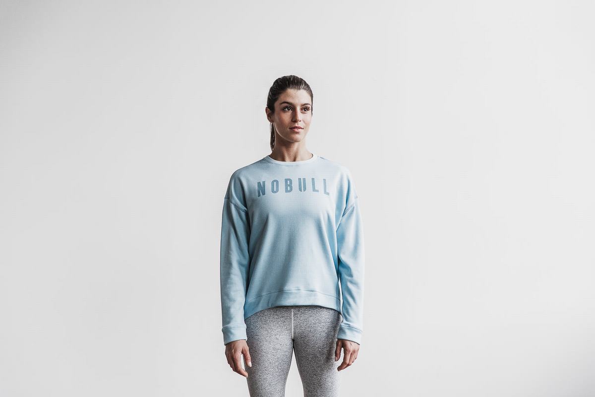 Sweatshirt Nobull Crew Femme Bleu | OA8491503