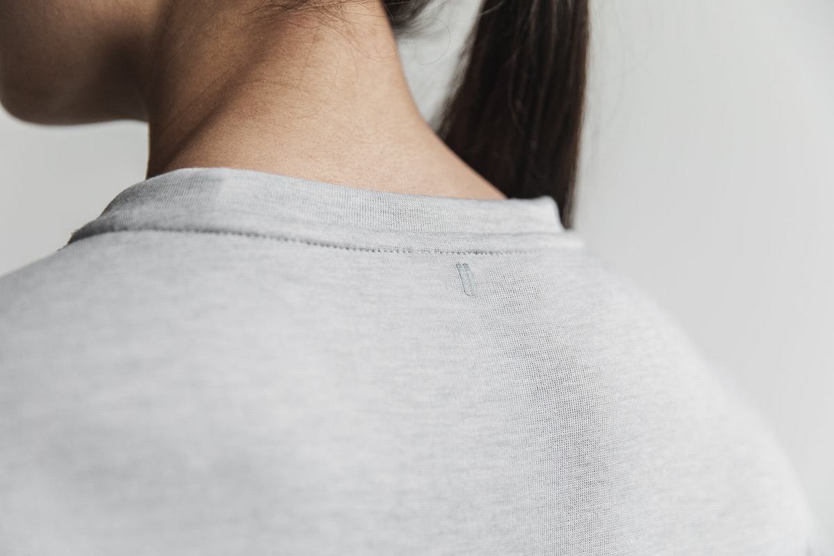 Sweatshirt Nobull Crew Femme Grise Clair | PU9236047