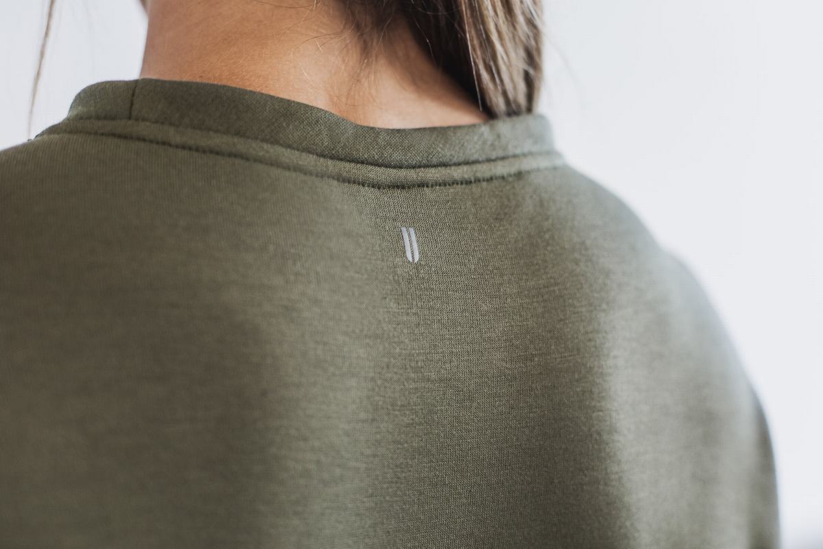 Sweatshirt Nobull Crew Femme Vert | VU8274063