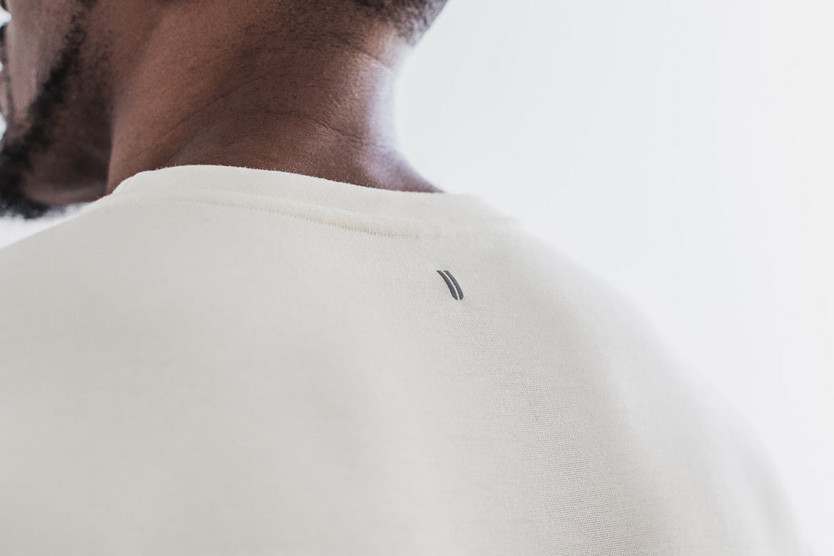 Sweatshirt Nobull Crew Homme Blanche | IQ3562194