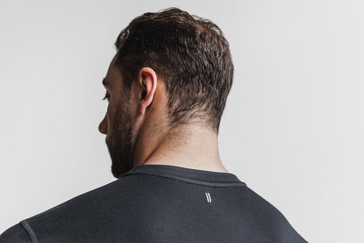 Sweatshirt Nobull Crew Homme Noir | FS4163527