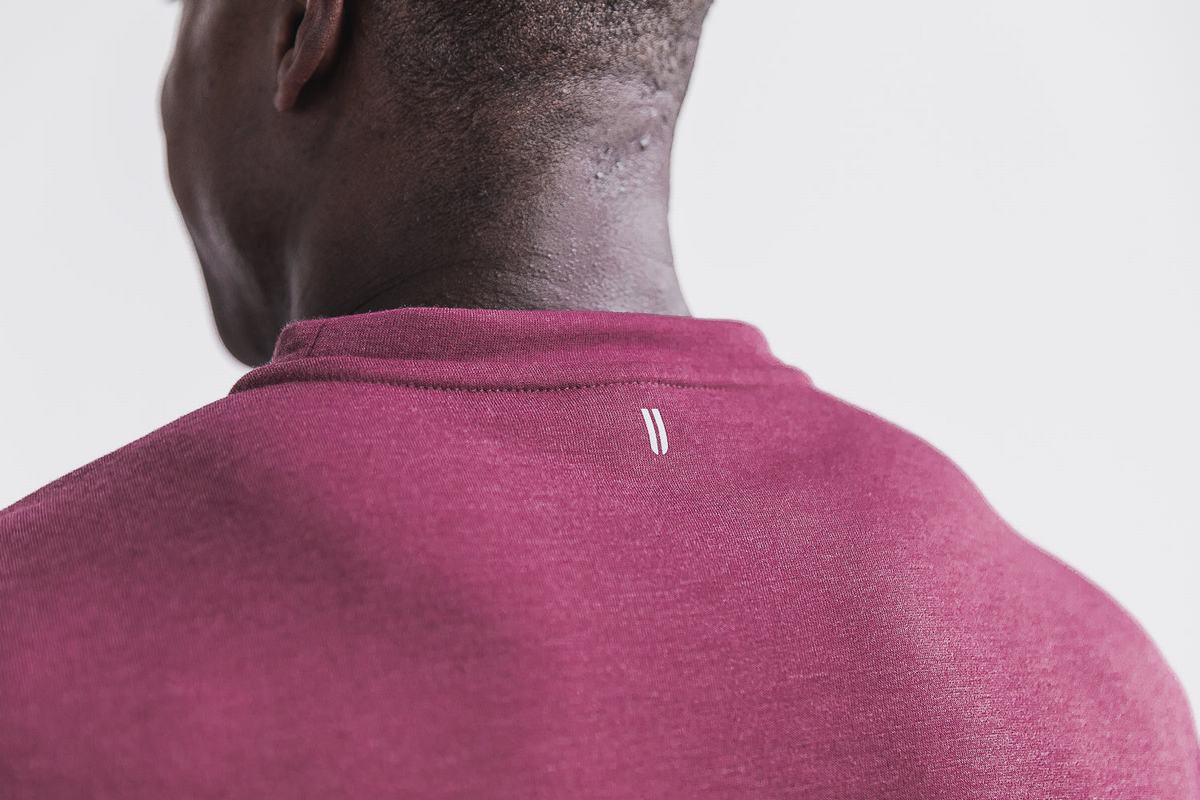 Sweatshirt Nobull Crew Homme Rouge Foncé | IQ1475308