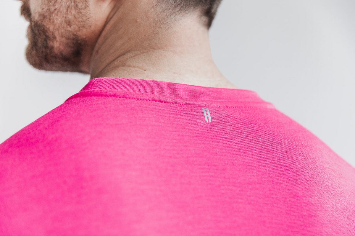 Sweatshirt Nobull Crew Neon Homme Rose | TA1623479