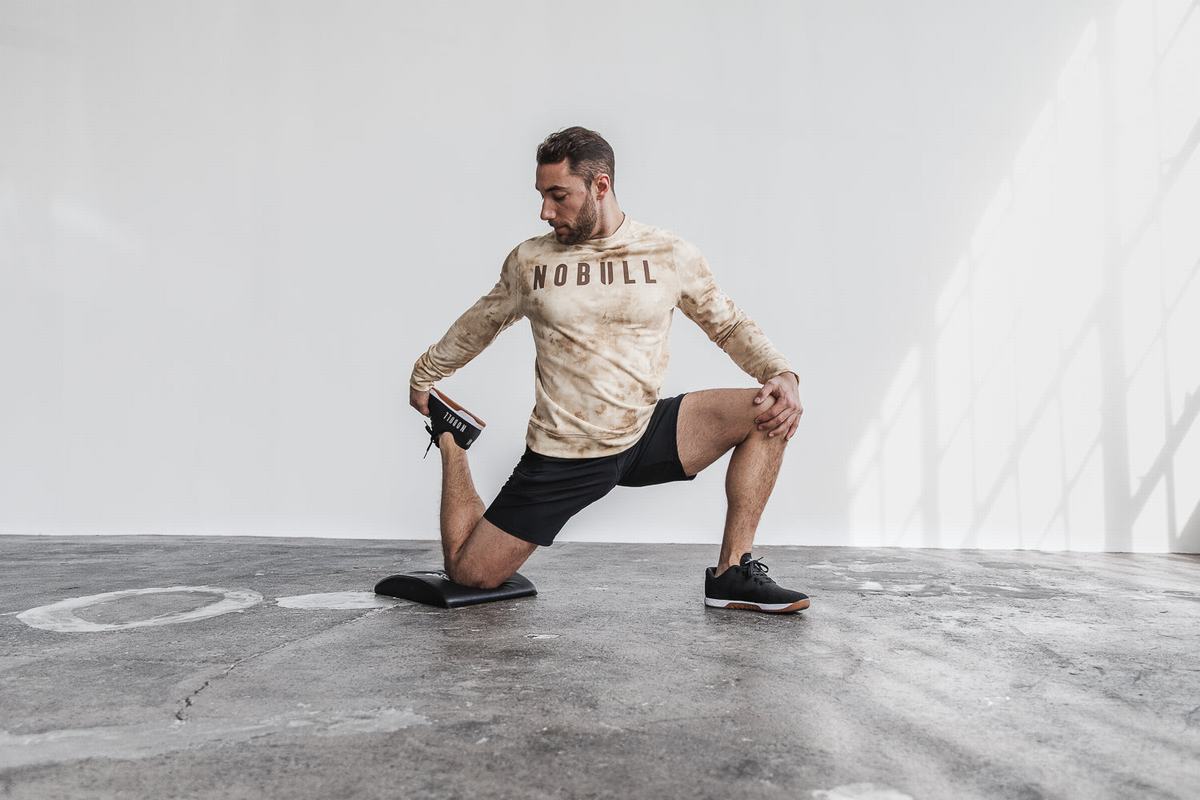 Sweatshirt Nobull Crew Tie-Dye Homme Blanche | VH6719480