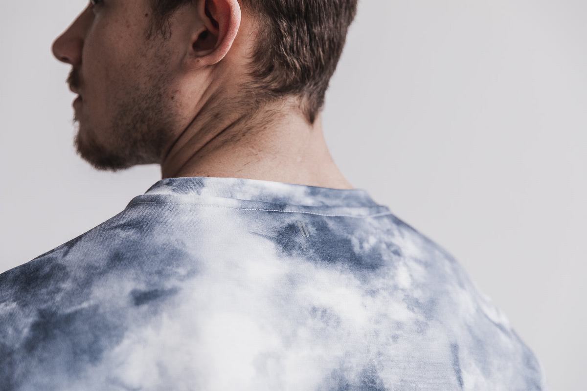 Sweatshirt Nobull Crew Tie-Dye Homme Blanche | VH9630215