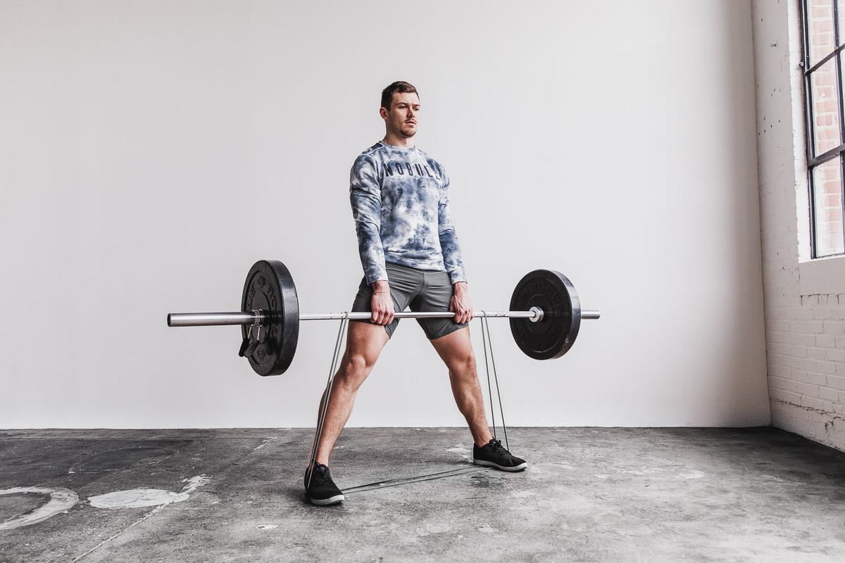 Sweatshirt Nobull Crew Tie-Dye Homme Blanche | VH9630215
