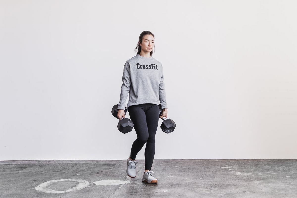 Sweatshirt Nobull Crossfit® Crew Femme Grise | PI5967023