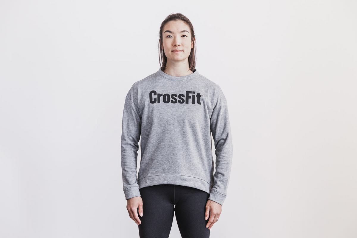 Sweatshirt Nobull Crossfit® Crew Femme Grise | PI5967023