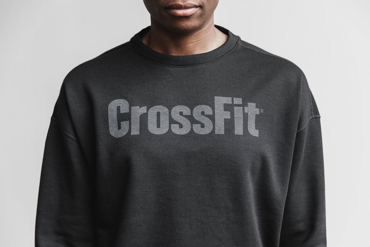 Sweatshirt Nobull Crossfit® Crew Femme Noir | KO9643258