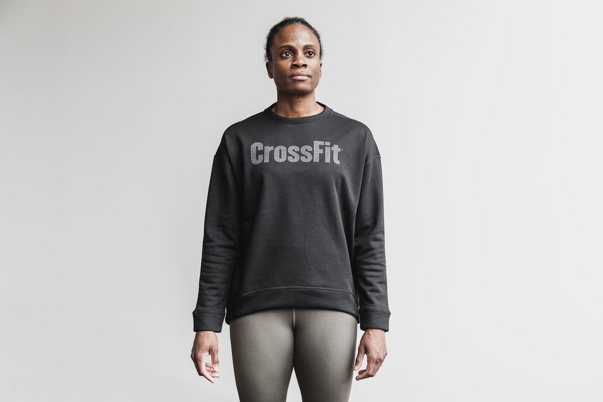 Sweatshirt Nobull Crossfit® Crew Femme Noir | KO9643258