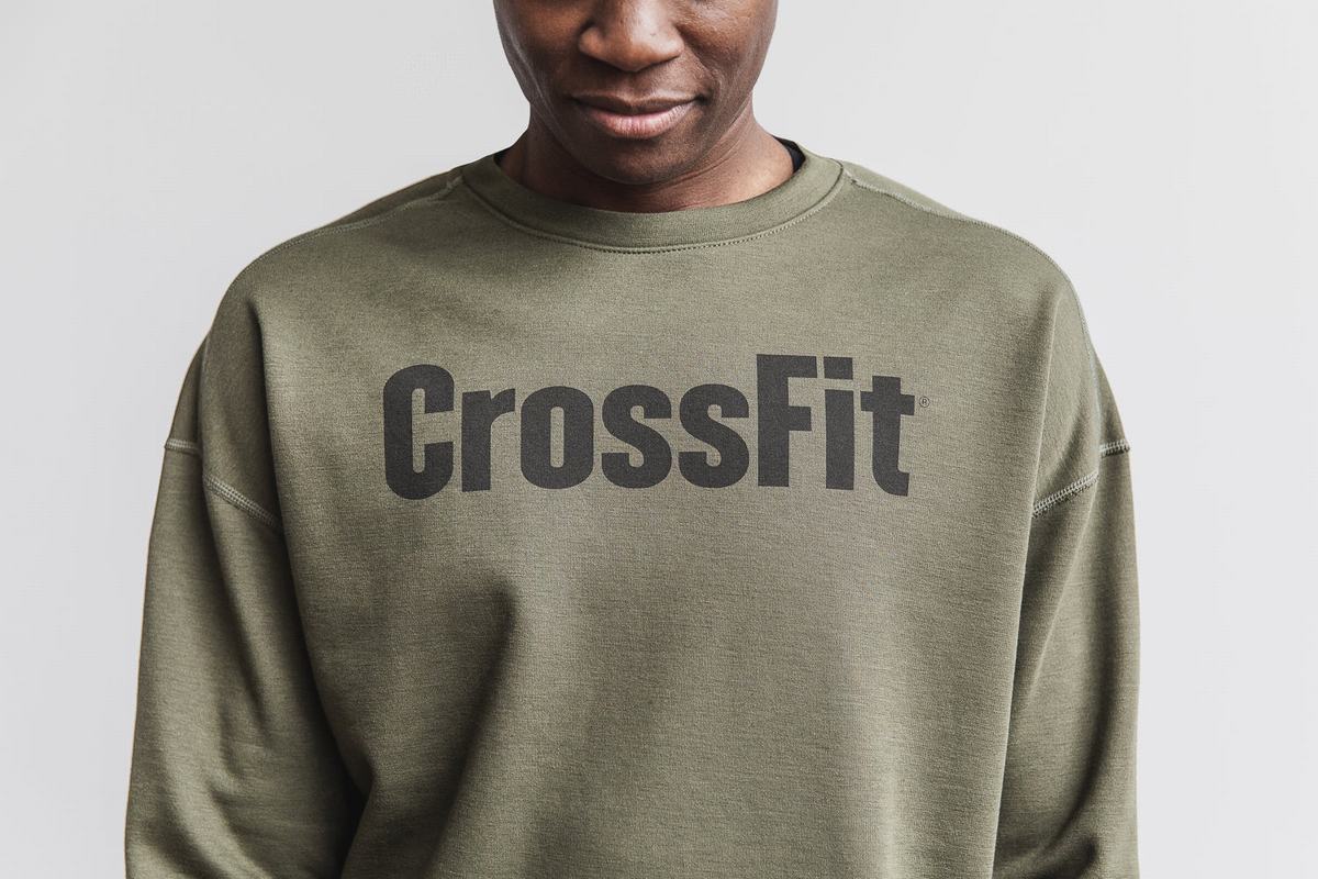 Sweatshirt Nobull Crossfit® Crew Femme Vert | UL4620783