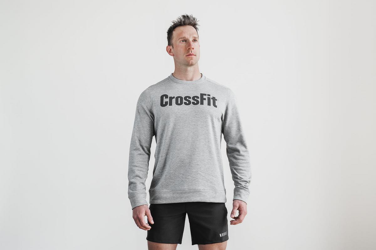 Sweatshirt Nobull Crossfit® Crew Homme Grise | YJ5084217